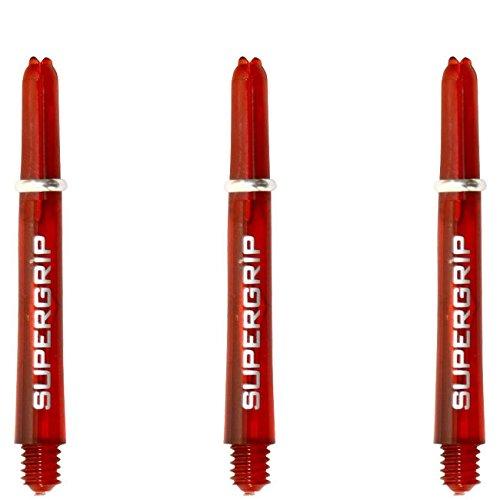 ダーツ用シャフト ハローズ スーパーグリップ レッド ミディ 3本