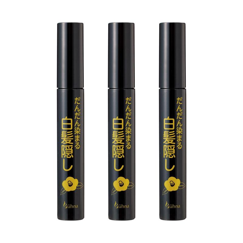 コモライフ ビューナ だんだん染まる白髪隠し 8g 椿種子油 椿葉エキス 利尻昆布エキス 髪染め 毛染め 部分染め 生え際 根本 マスカラ こめかみ