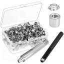 Bestgleハトメ セット12mm 両面ハトメ キット玉 レザークラフト 真鍮製 スナップボタン 100組両面ハトメ玉 DIY 飾り用手芸 打ち具 セット 収...
