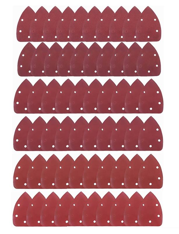 【TSUCIA】ミニデルタサンダー サンドペーパー サンディングディスク サンディングパット 140mm 60枚 #400#600#800#1000#1500#2000 電動サンダー用ペーパー サンダーやすり