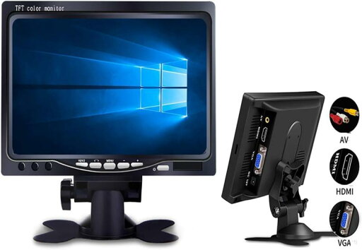 METIS モニター 7インチ ディスプレイ VGA/AV/HDMIケーブル付き 内蔵スピーカー Raspberry Pi対応 1080p液晶 HDMI VGA AVポート PC/DVD/テレビ/監視モニター/車載モニター対応 METIS モニター 7インチ ディスプレイ VGA/AV/HDMIケーブル付き 内蔵スピーカー Raspberry Pi対応 1080p液晶 HDMI VGA AVポート PC/DVD/テレビ/監視モニター/車載モニター対応