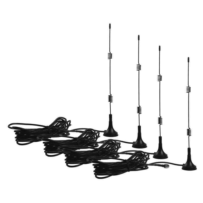 TMEZON 4条セット 延長ケーブルWifiアンテナ 3m Wifi 監視防犯カメラ汎用ブースターアンテナ マグネットアンテナ 7dBi 高感度 Wifiアンテナ延長ケーブル (3m)監視防犯カメラ専用延長ケーブルアンテナ7dBiIPカメラ設置場所は遠くて、電波WiFi弱くになる場合は、電波WiFiの改善できますアンテナのケーブルは長さ：3m、ゲイン：7 dBiですワイヤレス防犯カメラは汎用のWiFiアンテナ延長ケーブルです防犯カメラを屋外に設置し、ケーブルを壁穴を通って、カメラに取り付け易いです