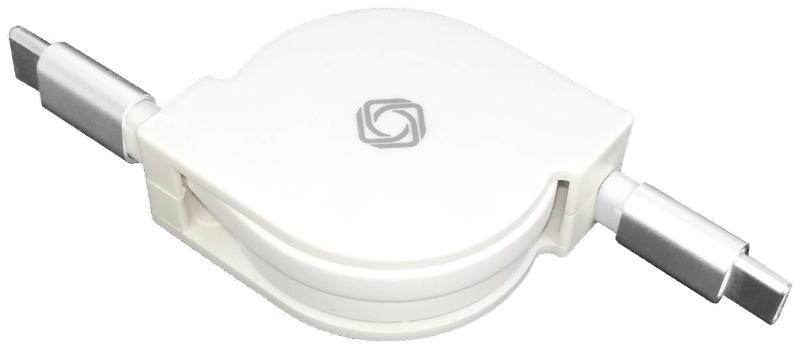 [ krow ] USB-C & USB-C 巻き取り式 充電 & データ転送 ケーブル