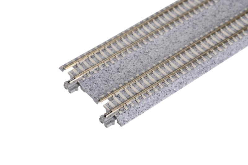 フムズのKATO Nゲージ 複線直線線路 124mm 2本入 20-023 鉄道模型用品｜アングル3