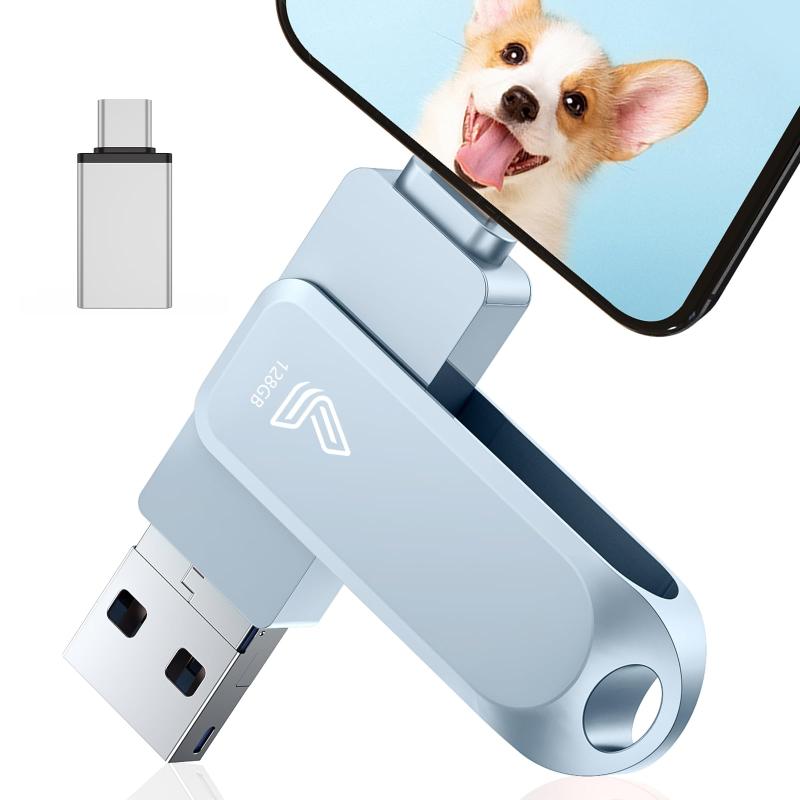 【アプリ不要】4in1 Phone対応 USBメモリ