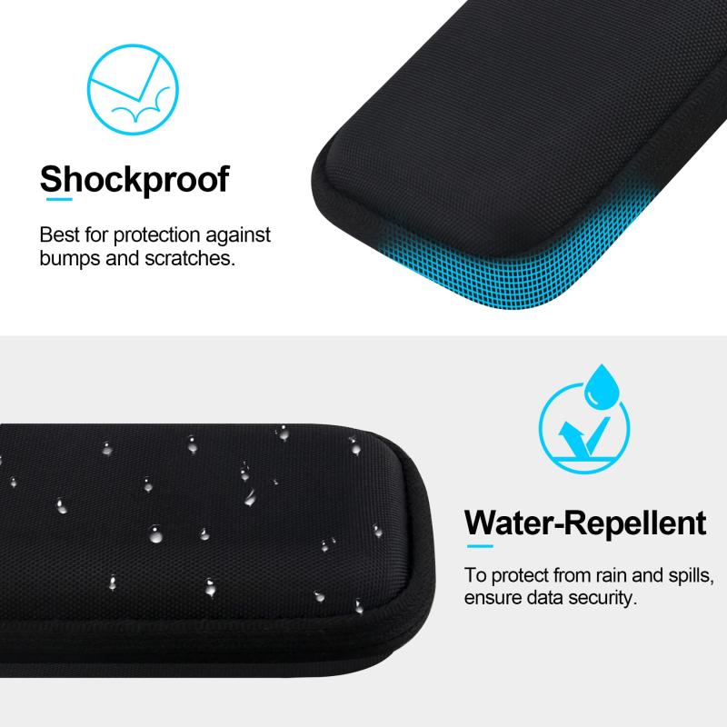 Lacdo ハードドライブ用キャリングケース サンディスク Professional PRO-G40 SSD 1TB 2TB 4TB USB-C 外付けソリッドステートドライブ EVA耐衝撃撥水ストレージトラベルバッグ