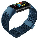 Fitbit Charge 6 / Charge 5 バンド シリコン製 ソフトバンドCharge 6用ベルト 通気バンド 防水スポーツバンド交換用ストレッチバンド ストラップ For Fitbit Charge6/5(2)