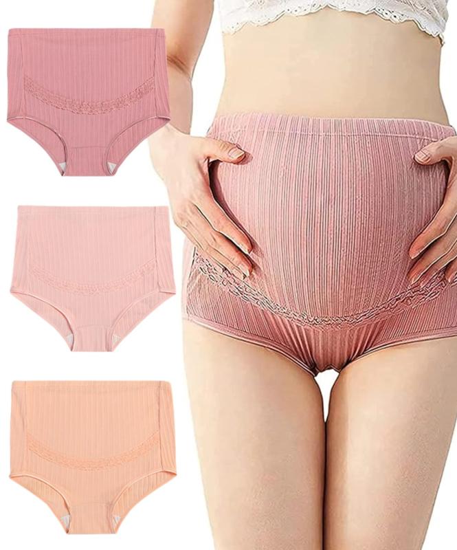 [YuHaru] マタニティ ショーツ ハイウェスト お腹 すっぽり 妊婦 産前 産後 綿 コットン