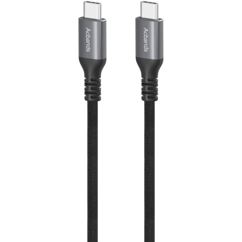 Acbands USB Type C ケーブル 60W PD対応 シリコン素材 柔軟なデータケーブル USB-C&USB-C 滑らかで柔らかい質感 急速 ケーブル
