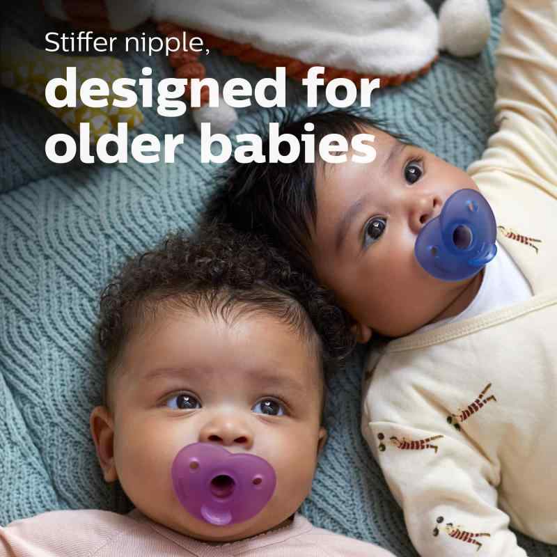 Philips AVENT フィリップス Shape Pacifier おしゃぶり ハート 3～18ヶ月 2個セット (ピンク/ライトピンク)