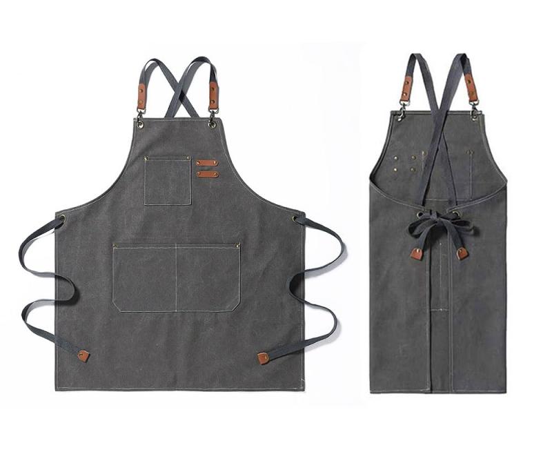 [Bombinate] アウトドア エプロン メンズ 料理 大きいサイズ 美容師 作業用 ワークエプロン シェフエプロン 溶接 カッコイイ 前掛けエプロン