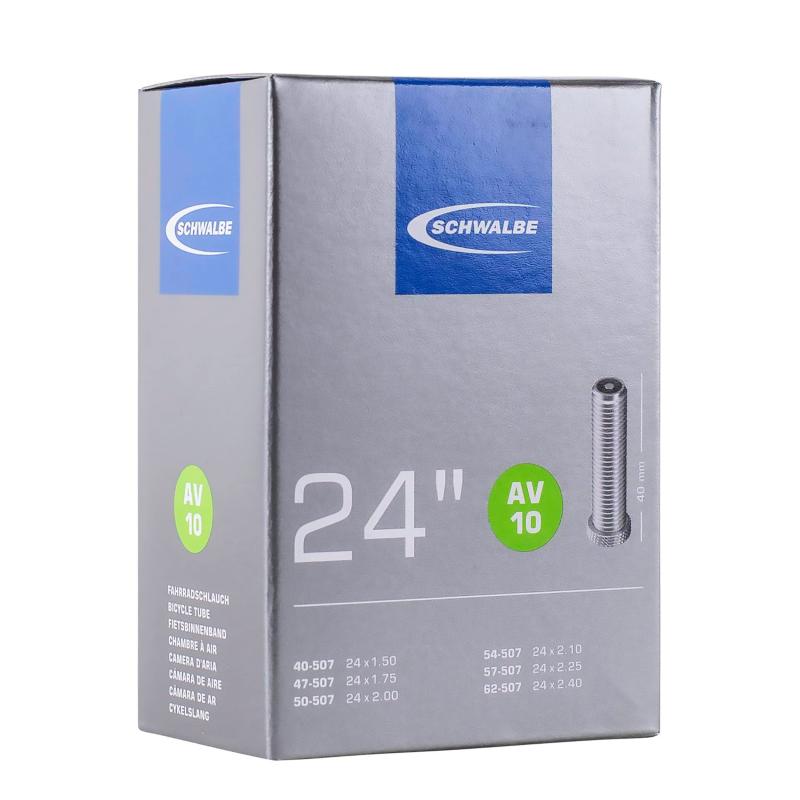 【正規品】 シュワルベ(SCHWALBE) 24×1.50/2.50用チューブ 米式 40mmバルブ 10AV