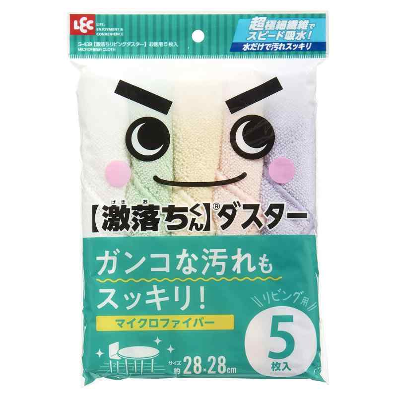 レック 激落ち リビング ダスター お徳用 5枚入 ( ぞうきん クロス )