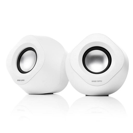 サンワダイレクト PCスピーカー 3WAY接続(Bluetooth / 3.5mm / USB) パッシブラジエーター搭載 10W LED搭載 コントローラー付き 白 400-SP108 サンワダイレクト PCスピーカー 3WAY接続(Bluetooth / 3.5mm / USB) パッシブラジエーター搭載 10W LED搭載 コントローラー付き 白 400-SP108