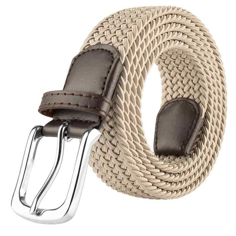 [JUKMO] ゴルフ ベルト メンズ カジュアル 弾性編みベルト メッシュベルト ストレッチ ギフトボックス付き