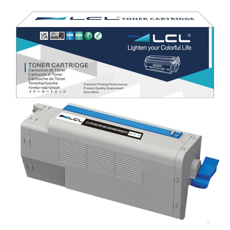 LCL OKI用 EPC-M3C1 EPC-M3C3 B801N B841DN B821N-T 10000ページ (1パック ブラック) 互換トナーカートリッジ ドラムなし 対応機種:OKI B801N/B841DN/B821N-T(2)