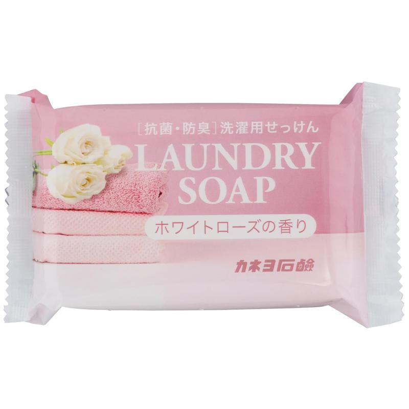 カネヨ石鹸 ランドリーソープ 135g 洗たくせっけん 固形 ホワイトローズの香りのサムネイル
