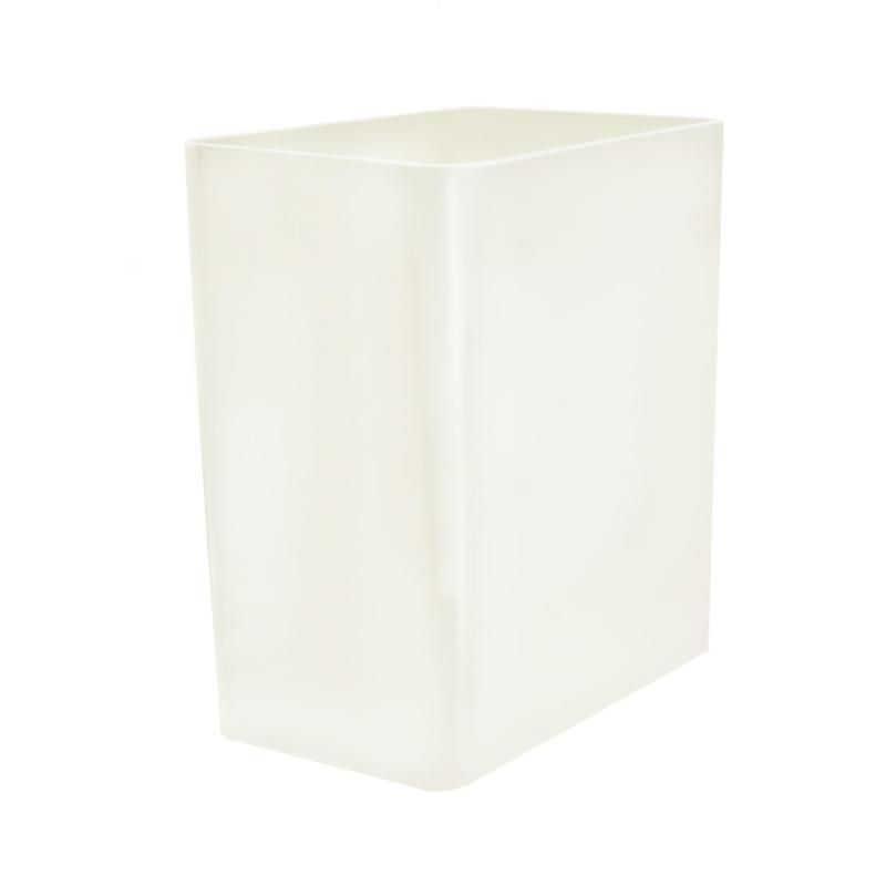 KOKUBO(コクボ) ゴミ箱 KALAダストボックス 角 ホワイト 7L 日本製 フタなし シンプル 小さい デスク脇 洗面所 台所 KC-243