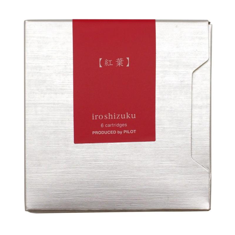 万年筆カートリッジ 色彩雫/iroshizuku 6本入【紅葉】 IRF-6S-MO