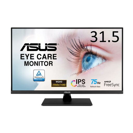 ASUS モニター Eye Care VP32AQ 31.5インチ / WQHD(2560 x 1440) / IPS / 100% sRGB / HDR-10 / DP, HDMI / ブルーライト軽減 / フリッカフリー / VESA対応 / ASUS モニター Eye Care VP32AQ 31.5インチ / WQHD(2560 x 1440) / IPS / 100% sRGB / HDR-10 / DP, HDMI / ブルーライト軽減 / フリッカフリー / VESA対応 /