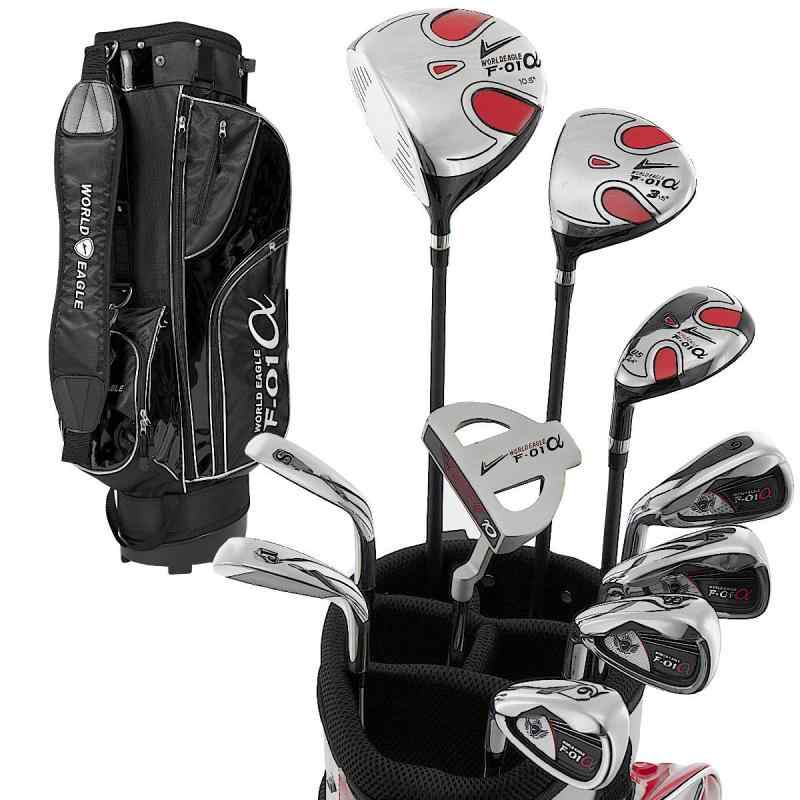 WORLD EAGLE(ワールドイーグル) F-01α メンズ ゴルフ クラブ フルセット左用 フレックスR WE-J-F-01-MLH-BKの商品画像