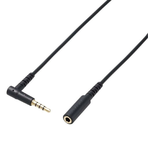 エレコム オーディオ延長ケーブル (4極 ステレオミニプラグ) マイク対応 ケーブルバンド付 ブラック AV-354PBK エレコム オーディオ延長ケーブル (4極 ステレオミニプラグ) マイク対応 ケーブルバンド付 ブラック AV-354PBK