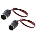 車載用充電器 シガーソケット24V→12V 電圧変換 トランク用 60Wまで DC/DCコンバーター シガーライター (シガーライターソケット 2個セット)