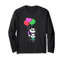レーデル パンダ ベア 自転車 バルーン ペダル バルーン バイク ライダー 長袖Tシャツ
