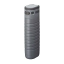 sutto(スット) 水筒 ワンタッチ ボトル 380ml 薄型 真空二重構造 保温 保冷 ロック機能付 ステンレスボトル グレー ドウシシャ(3)