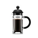 BODUM ボダム コーヒーメーカー コーヒープレス CAFFETTIERA カフェティエラ フレンチプレス コーヒーメーカー ブラック ステンレスフィルター ガラスビーカー 浸漬式 コーヒー 【正規品】 1913-0