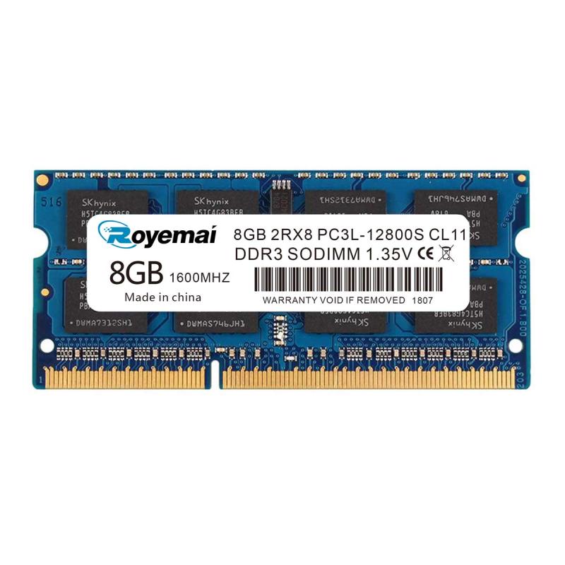 8GB DDR3 RAM DDR3 1600 8GB PC3L-12800S DDR3L Sodimm 2Rx8 1.35V/1.5V CL11 ノートブック RAM メモリ ノートパソコン用