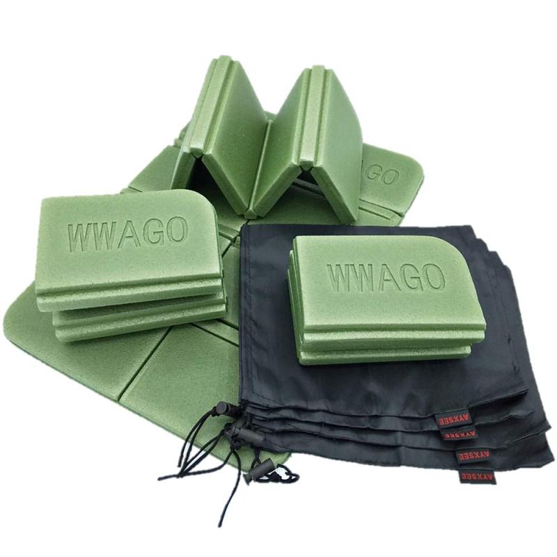 GoodKuru サウナマット 4個セット 収納袋付き 折り畳み 軽量 コンパクト 防水 レジャー サウナ グッズ