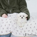 犬 ブランケット 毛布 テラヘルツ ボア もこもこ シニア犬にも 春 夏 秋 冬 小型犬 寝具 犬の布団 ロゴボアブランケット（テラヘルツ） トゥトゥココ