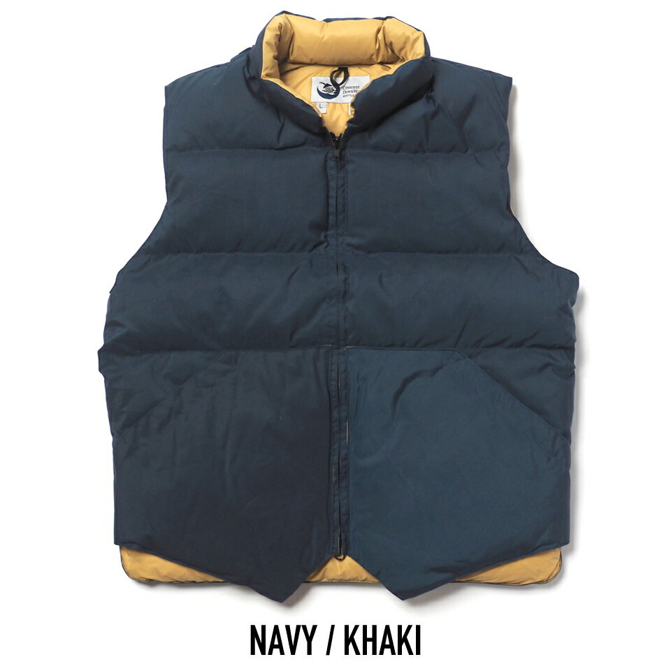 Crescent Down Works ダウンベスト　ブルー×イエロー　USA製 楽天市場】CRESCENT DOWN WORKS (クレセントダウンワークス) NORTH BY