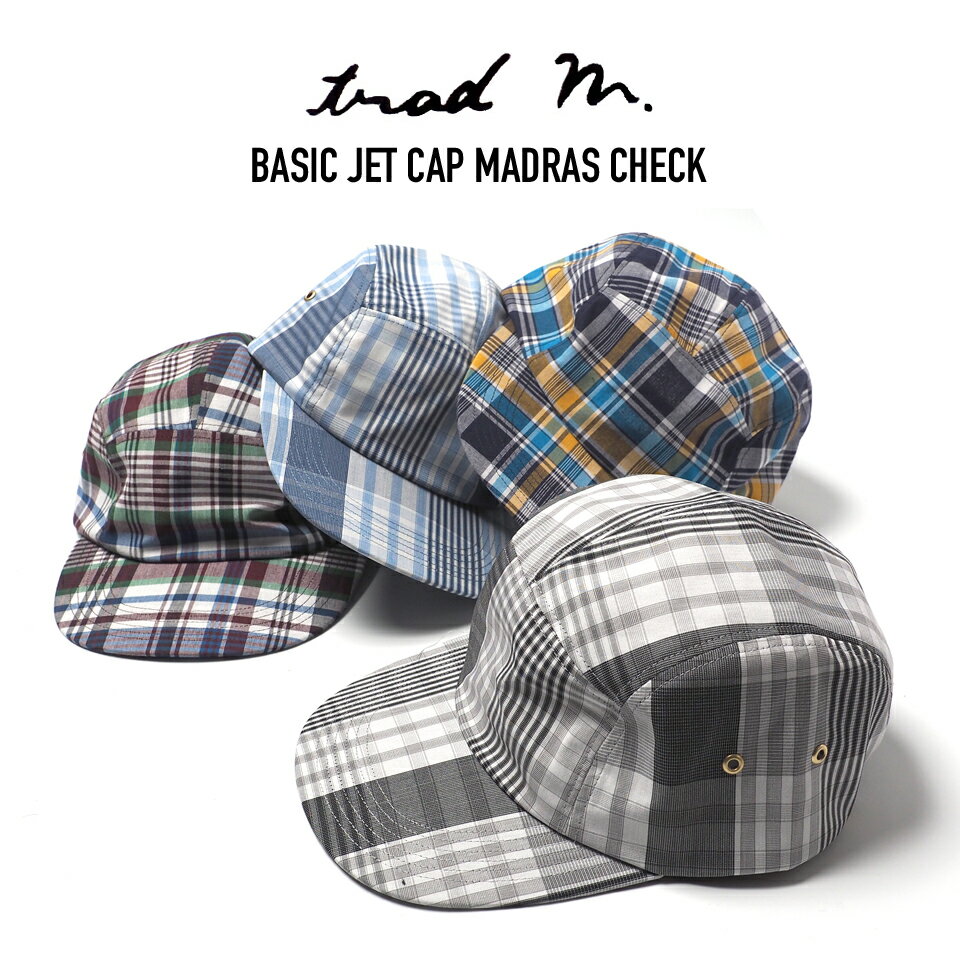 乐天商城 - TRAD MARKS (トラッドマークス) BASIC JET CAP MADRAS CHECK マドラスチェック ベーシックジェットキャップ 帽子