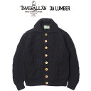 INVERALLAN (インバーアラン) 3A LUMBER アランセーター カーディガン NAVY