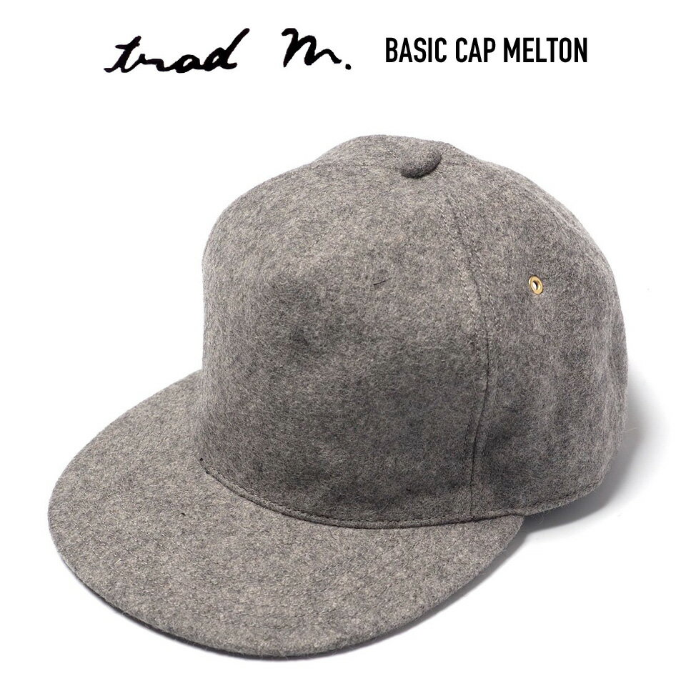 TRAD MARKS (トラッドマークス) BASIC CAP MELTON メルトンウール ベーシックキャップ 帽子 GREY