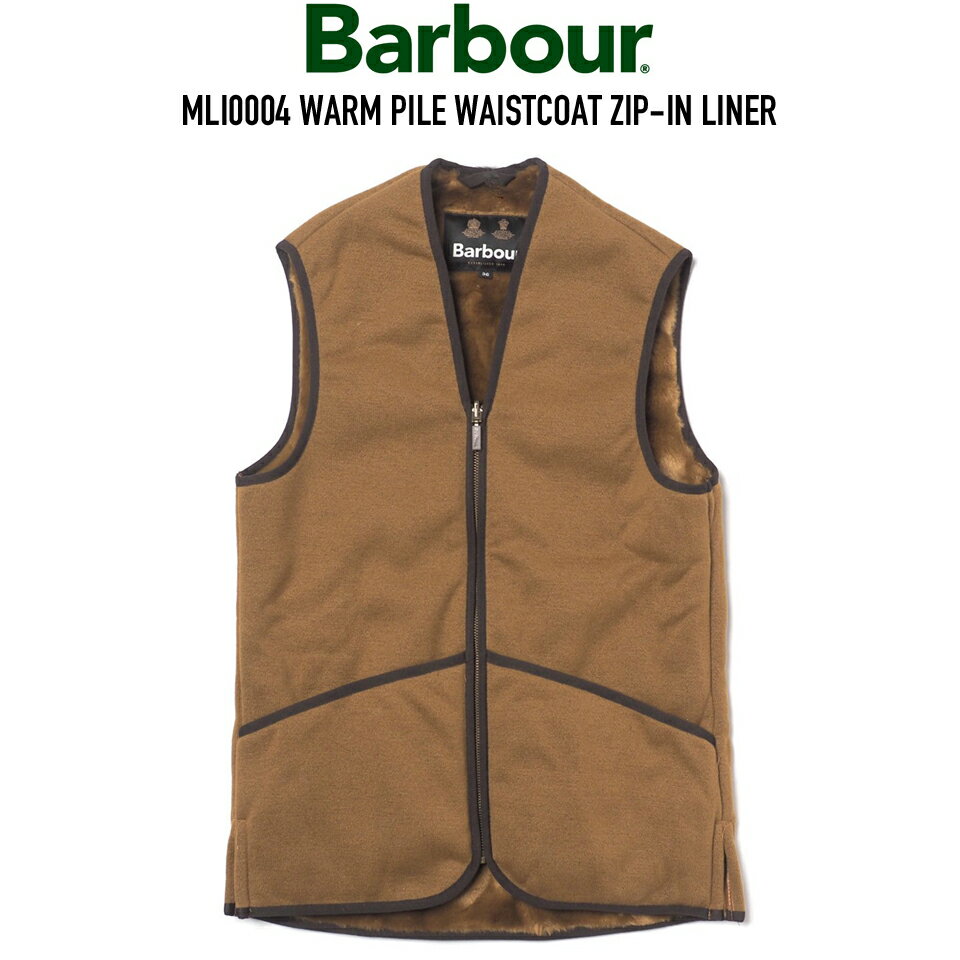 BARBOUR (Х֥) MLI0004 WARM PILE WAISTCOAT ZIP-IN LINER ե饤ʡ٥ BROWN