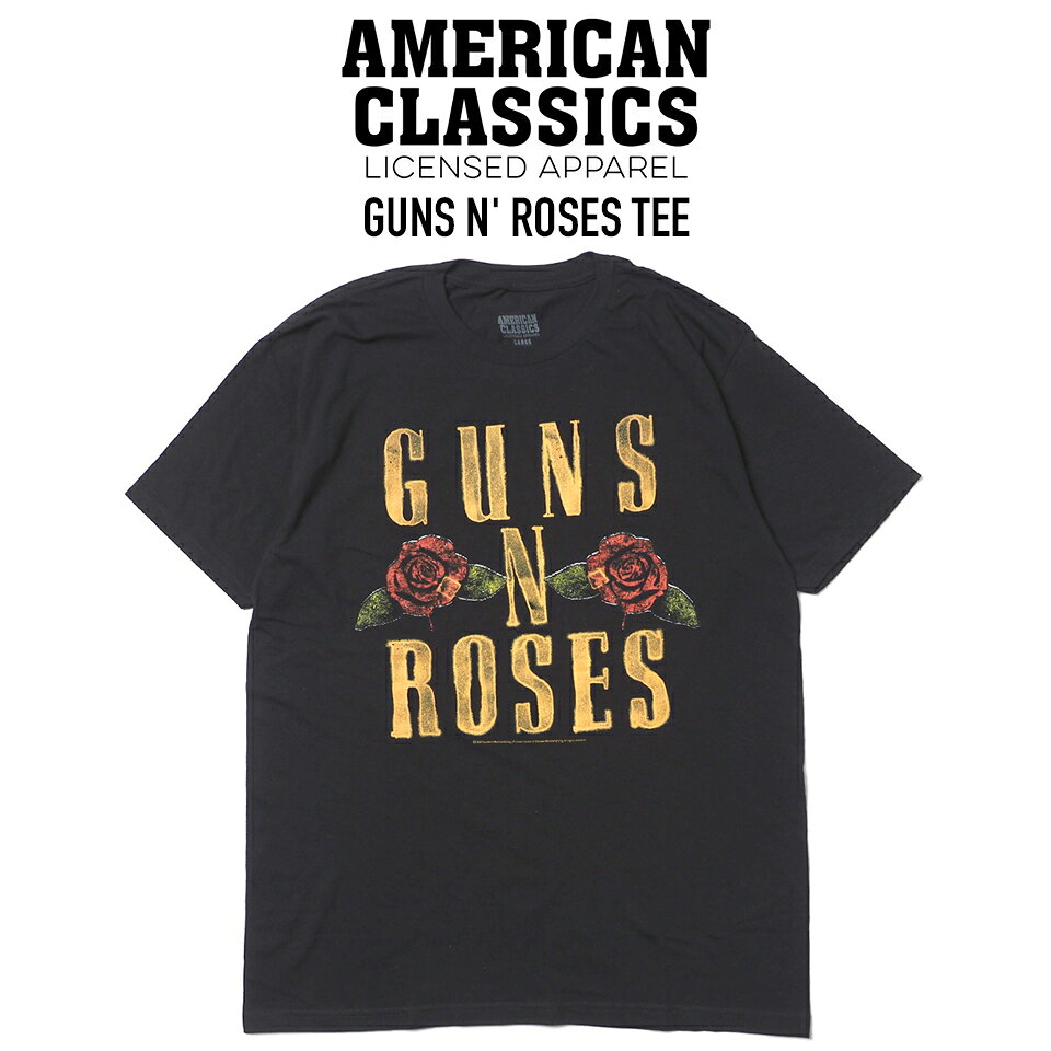 乐天商城 - AMERICAN CLASSICS (アメリカンクラシックス) GUNS N' ROSES TEE バンド Tシャツ ガンズアンドローゼズ BLACK