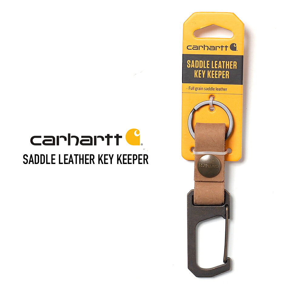 乐天商城 - CARHARTT (カーハート) SADDLE LEATHER KEY KEEPER サドルレザー キーホルダー カラビナ BROWN