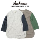 JACKMAN (ジャックマン) JM5353 HENLEYNECK BB TEE ヘンリーネックベースボールTシャツ アメリカンコットン使用 日本製