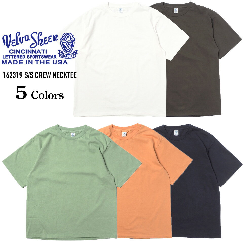 VELVA SHEEN (ベルバシーン) 162319 1PAC S/S CREWNECK TEE クルーネック半袖Tシャツ MADE IN USA