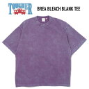 TOUGHER (タファー) BREA BLEACH BLANK TEE ブリーチブランクTシャツ 7.5オンス ヘビーウェイト USA製 PURPLE(4)