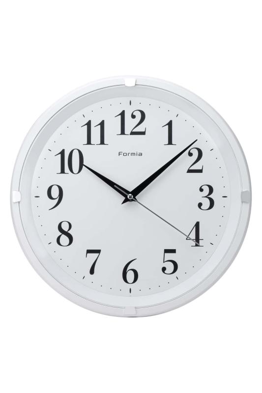 Formia(フォルミア) 掛時計 掛け時計 見やすい シンプル 連続秒針 アナログ 保土ヶ谷電子販売 ホワイト HWC-011W-WH