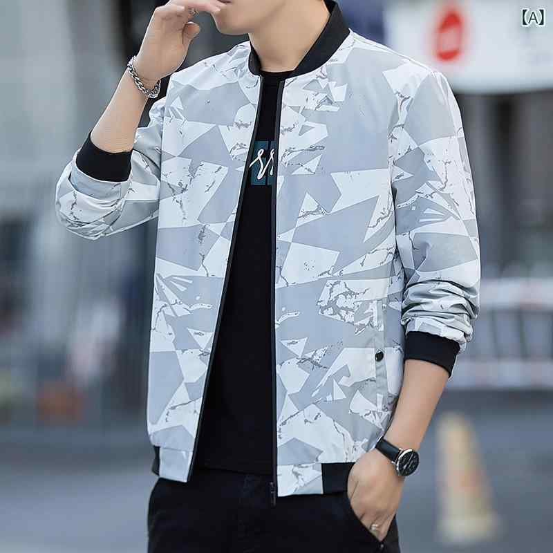 迷彩 ジャケット ミリタリー メンズ カモフラ アウター コート 男性 春秋 金 2024年新 立 襟 迷彩 ジャ..