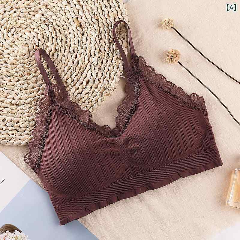 吸湿速乾 冷感 涼しい 薄手 スポーツ ストレッチ 新型 レースの 美 背 シームレスな ブラジャーは 胸を 巻いています。