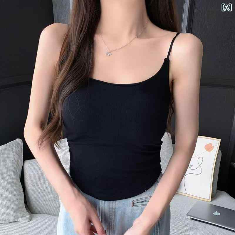 半袖 Tシャツ メンズ レディース 綿100% 吸汗速乾 無地 夏用 な 甘くて スパイシー なの 女性用 プリーツ キャミソール 胸 パッド 付き スリムフィット バック トップ 夏