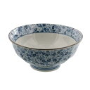 テーブルウェアイースト 和食器 茶漬け茶碗 (京) ブルー 口径13.9×高さ6.4cm 370ml