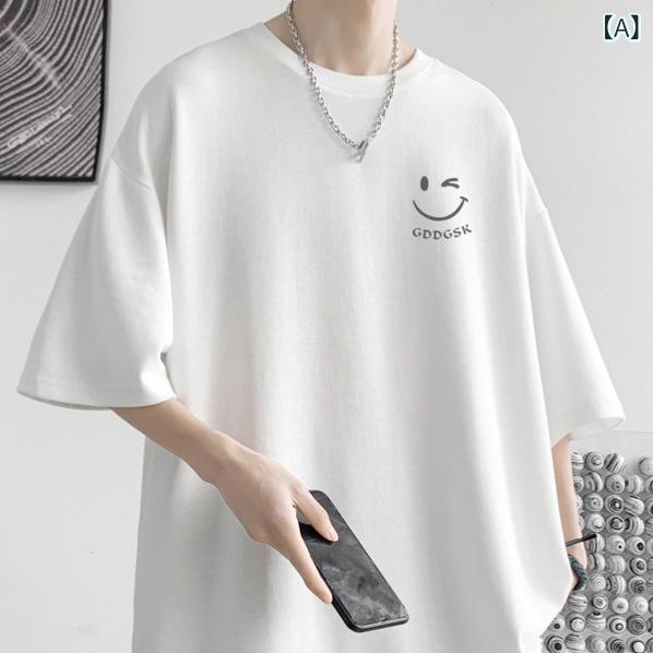 吸湿速乾 冷感 涼しい 薄手 スポーツ ストレッチ な 綿 レター 半袖 メンズ 夏 大きいサイズ カジュアル Tシャツ アメリカン カップル トップス