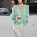 "冷感 レディースニット 薄手 サマーカーデ 夏用羽織 UVケア " &quot冷感 レディースニット 薄手 サマーカーデ 夏用羽織 UVケア &quot 日焼け防止 服 セーター レディース 夏 薄手 カーディガン ブラウス な スタイル 春 サスx2